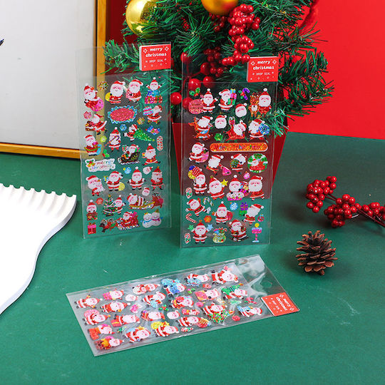 Yt-dj201-203 – 3D Christmas Stickers Glitter Crystals