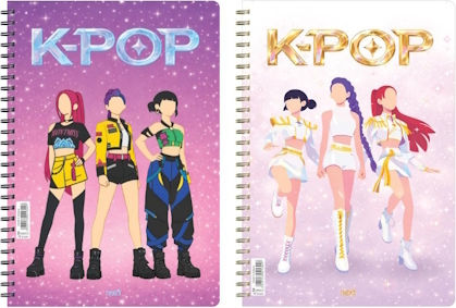 Next Spiral School Notebooks Ruled B5 3 Subjects 10 Pieces Various Designs