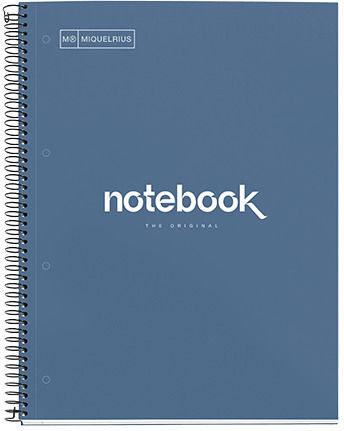 Miquelrius Spiral Ruled Notebook 80 Paper Sheets Emotions Blue