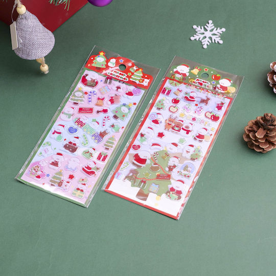 Christmas Series Embossed Stickers