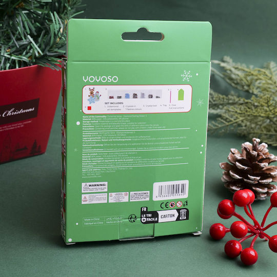Diy Christmas Series Snowman Stickers with Rhinestones