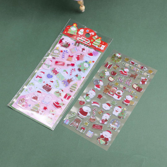 Christmas Series Embossed Stickers
