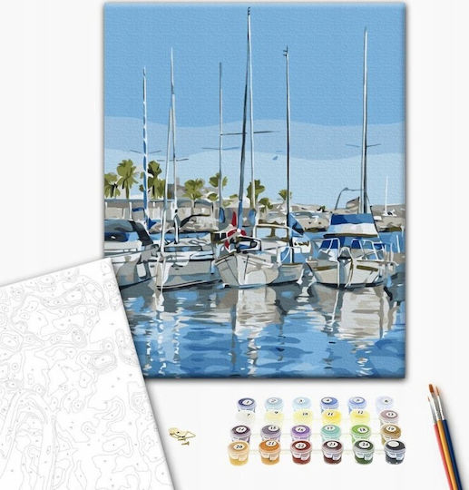 Brushme Paint By Numbers 40x50 Cm Yachts