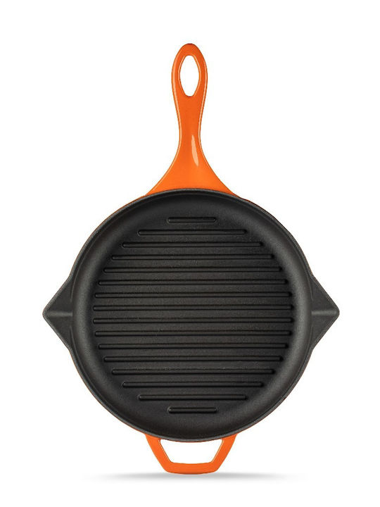 Hosse Grill Pan Cast Iron with Ceramic Coating 28cm