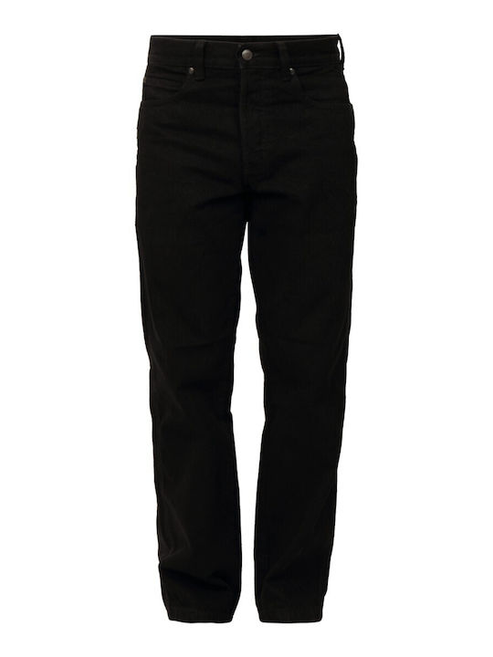 Men's Jeans Pants with Regular Straight Fit Black