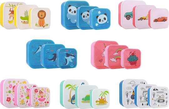 iDrink Plastik Kinder Lunchset Blau
