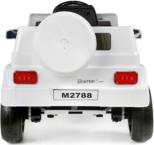 Bambi Racer Μονοθέσιο με Τηλεκοντρόλ 6 Volt Λευκό