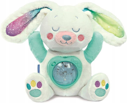 Baby Clementoni Baby Aktivitätsspielzeug Tier My Arctic Bunny Nothern Lights Projector mit Lichtern und Sounds für 6+ Monate