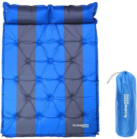 Home Use Self-Inflating Double Camping Sleeping Mat 192x132cm Thickness 3cm in Blue color