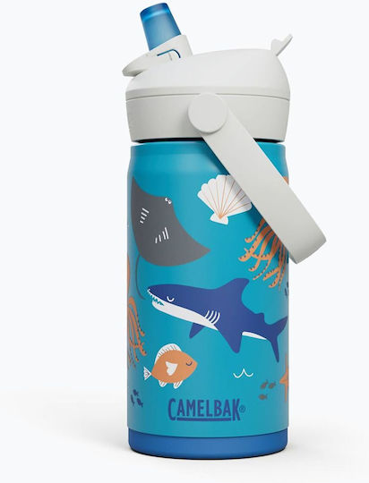 Camelbak Детски Термос от Неръждаема стомана с Сламка Черен 350ml