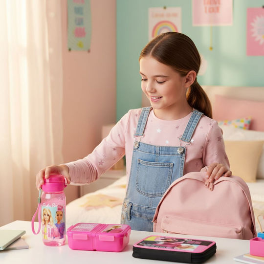 Barbie Παιδικό Παγούρι Πλαστικό 600ml