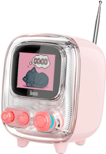 Divoom Tivoo 2 Ηχείο Bluetooth 5W με Ραδιόφωνο και Διάρκεια Μπαταρίας έως 8 ώρες Ροζ