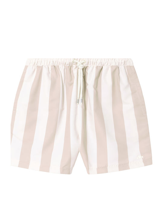Men's Swimwear Shorts Off White Striped