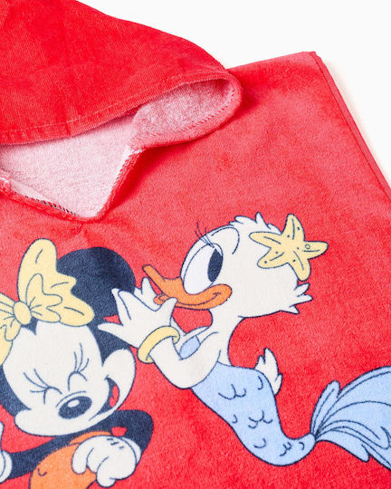 Zippy Ποντσο Θαλασσης Minnie Daisy Κοκκινο 6μ-24μ