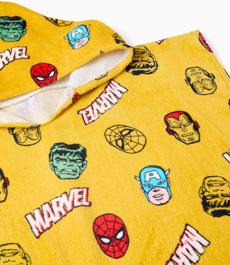 Zippy Kinder Strandponcho Marvel Senfgelb