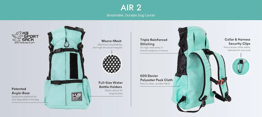 K9 Sport Sack Backpack for Dog Carrying Green