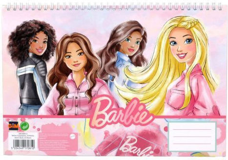 Gim Drawing Pads A4 30 Sheets Barbie Paints