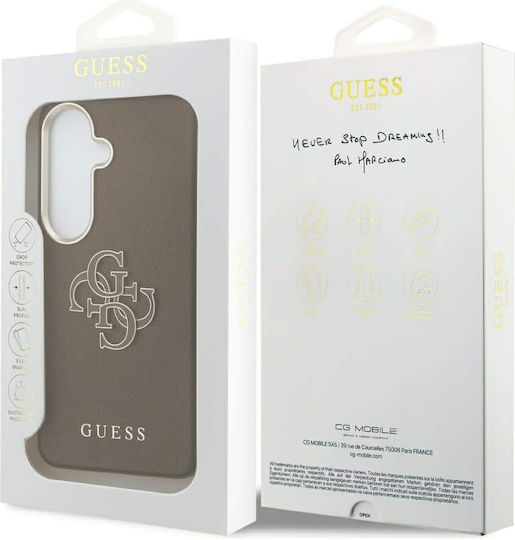 Guess Guess Pu 4g Resin Umschlag Rückseite Synthetisches Leder Braune (Galaxy S26+)