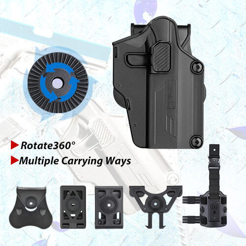 Θηκη Πιστολιου Amomax Per-fit Universal Lh Black Αριστερόχειρες