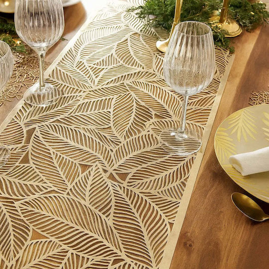 Table Runner Leaf Leaf Pattern Pgsi0152