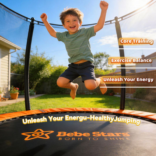 Bebe Stars Outdoor Trampoline Diameter 305cm with Net