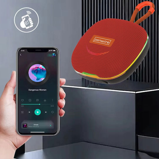 Zenwire Boombox Bluetooth Speaker 13W with Radio Red