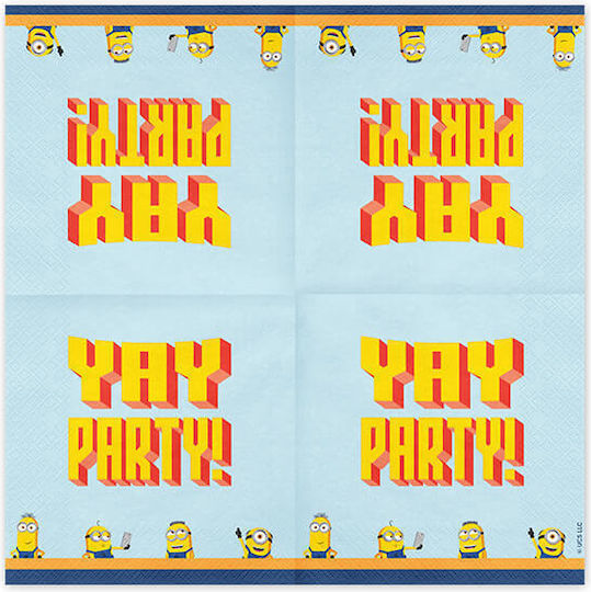 Servetele Pentru Petreceri Albastre 33x33cm 20 Bucăți