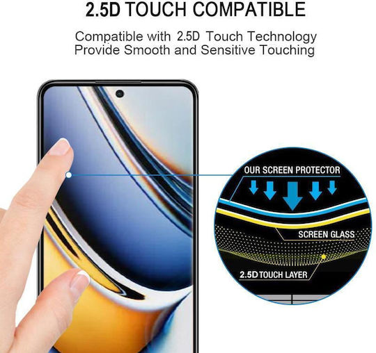 3D Full Face Tempered Glass 25τμχ (Realme 11 Pro / 11 Pro+)