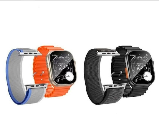 Hoco Y42 ULTRA 49mm Smartwatch with Heart Rate Monitor Black