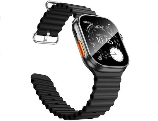 Hoco Y42 ULTRA 49mm Smartwatch with Heart Rate Monitor Black