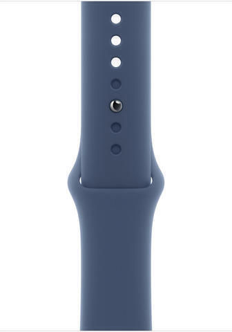 Apple Watch Series 10 Aluminium 42mm Αδιάβροχο με Παλμογράφο (Silver με Denim Sport Band - S/M)