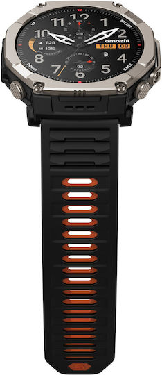 Amazfit T-Rex Ultra 2 Titanium 51mm Waterproof Smartwatch with Heart Rate Sensor Black