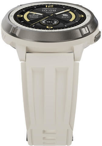 HiFuture Mix 3 Stainless Steel Smartwatch with Heart Rate Monitor (Beige)
