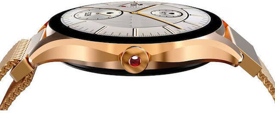 HiFuture Aura 2 Smartwatch με Παλμογράφο (Ροζ Χρυσό)