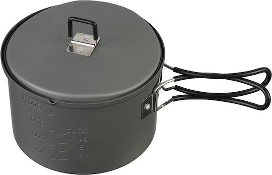 Arzător cu Cartuș Esbit Cookset cu Alcool Oală 1.5 L Aluminiu Negru