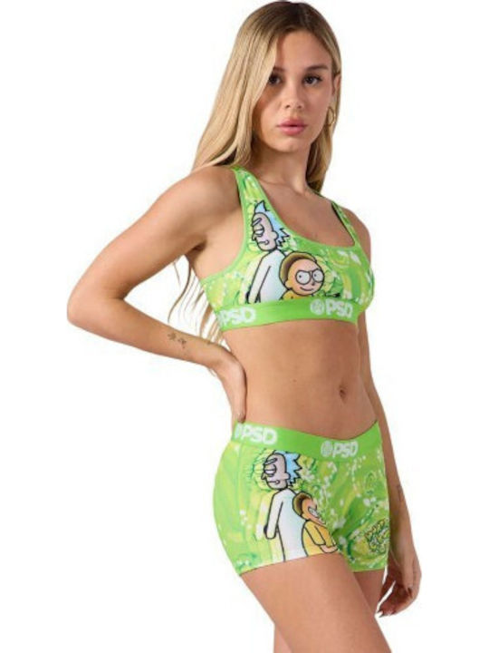 Women's Green Sports Bra