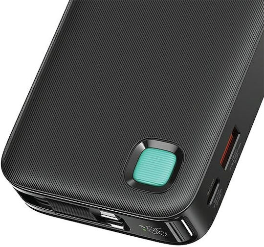 Usams CD224 Power Bank 10000mAh 20W mit USB-A Ausgangsanschlüsse und USB-C Ausgangsanschlüsse Lila