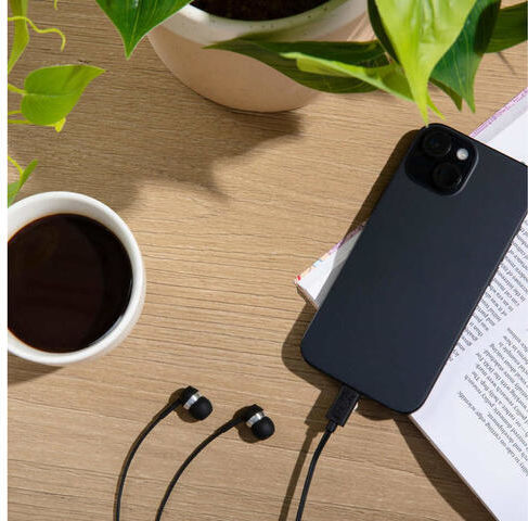 Sennheiser 800125 In-ear Handsfree Ακουστικά με Βύσμα USB-C Μαύρο