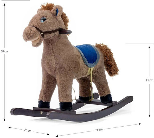 Milly Mally Rocking Toy Horse Brown