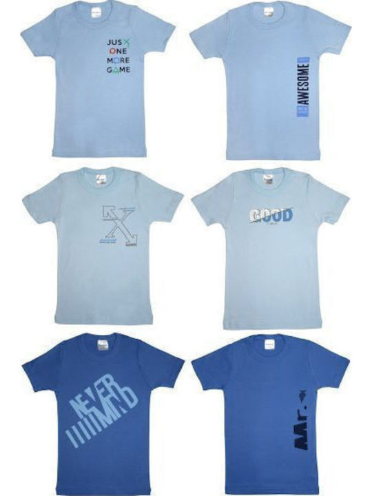 Pretty Baby Kids Short-Sleeved Undershirt Light Blue