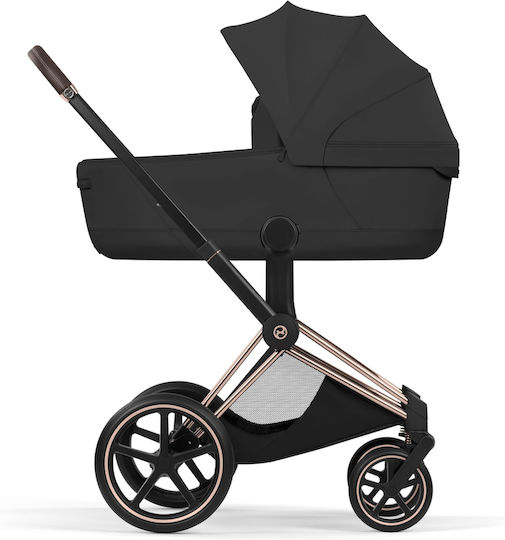 Cybex Priam Comfort Ρυθμιζόμενο Καρότσι 2 σε 1 Kατάλληλο για Nεογέννητο Sepia Black / Rosegold 12.9kg