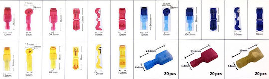 Rchang Set of Terminal Connectors Insulation 120pcs W12064