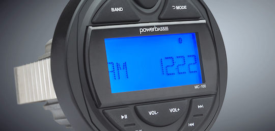 PowerBass Sistem audio pentru barci 20W cu AUX / Bluetooth / USB Negru