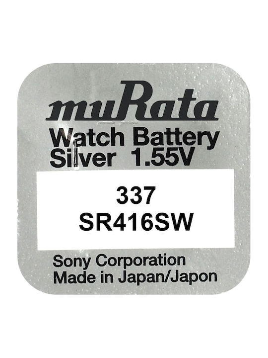 Murata 337 Baterie Oxid de argint pentru ceasuri SR416 1.55V 1buc