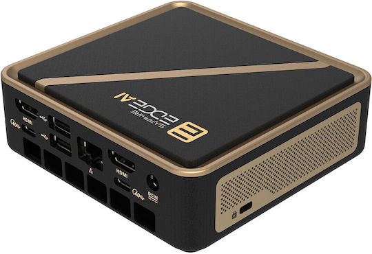 Sapphire Mini System Mini Pc Sapphire Edge Ai 350 Amd Ryzen Ai 7 350 2.5 Gigabit Black Gold 117x111x30mm