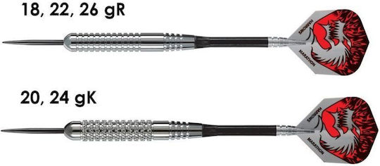 Harrows Silver Arrows Steel Tip Darts 3x26gr