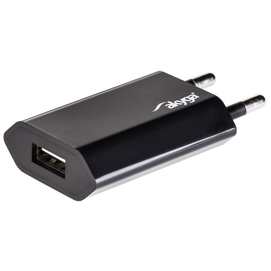 Akyga Charger Without Cable with USB-A Port 5W Blacks (AK-CH-03WH)