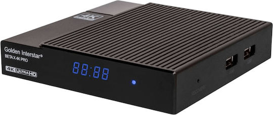 Golden Media TV-Box BETA X 4K PRO 4K UHD mit WiFi USB 2.0 1GB RAM und 8GB Speicherplatz mit Betriebssystem Linux