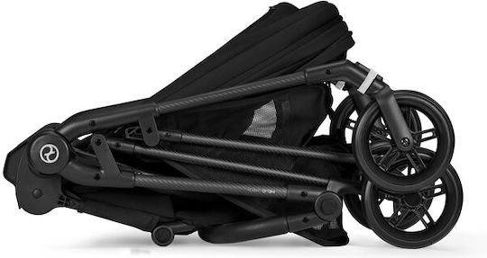 Cybex Melio Carbon Reversible Baby Stroller Suitable for Newborn Magic Black 5.9kg