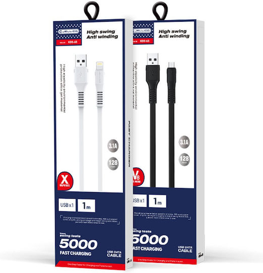 Jellico Regulär USB 2.0 auf Micro-USB-Kabel Schwarz 1.2m 1Stück